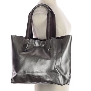 Coach Metallic Silver Tote Bag 
18" length, 12.75" height, 4.5" depth